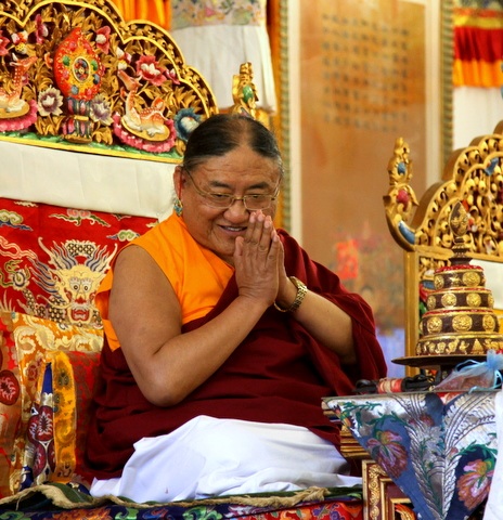 His Holiness the 41st Sakya Trizin at the Padmasambhava Peace Institute